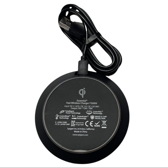 NEW Spigen Essential Leather 10W Charging Pad - Picture 3 of 6